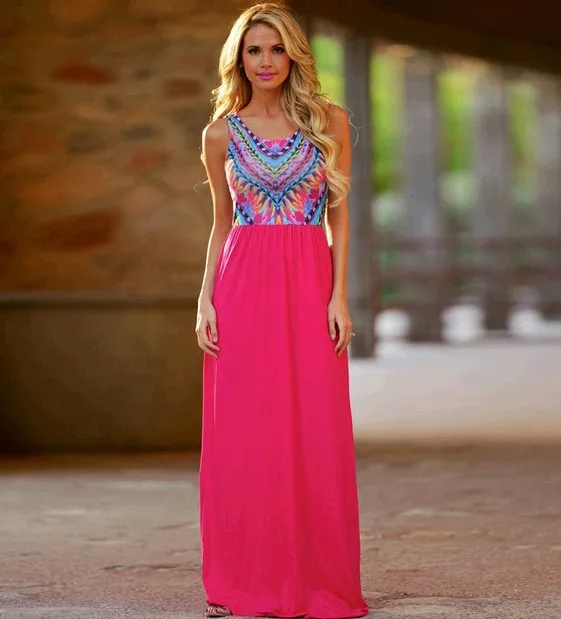 2016 New Casual Maxi Vestidos 1