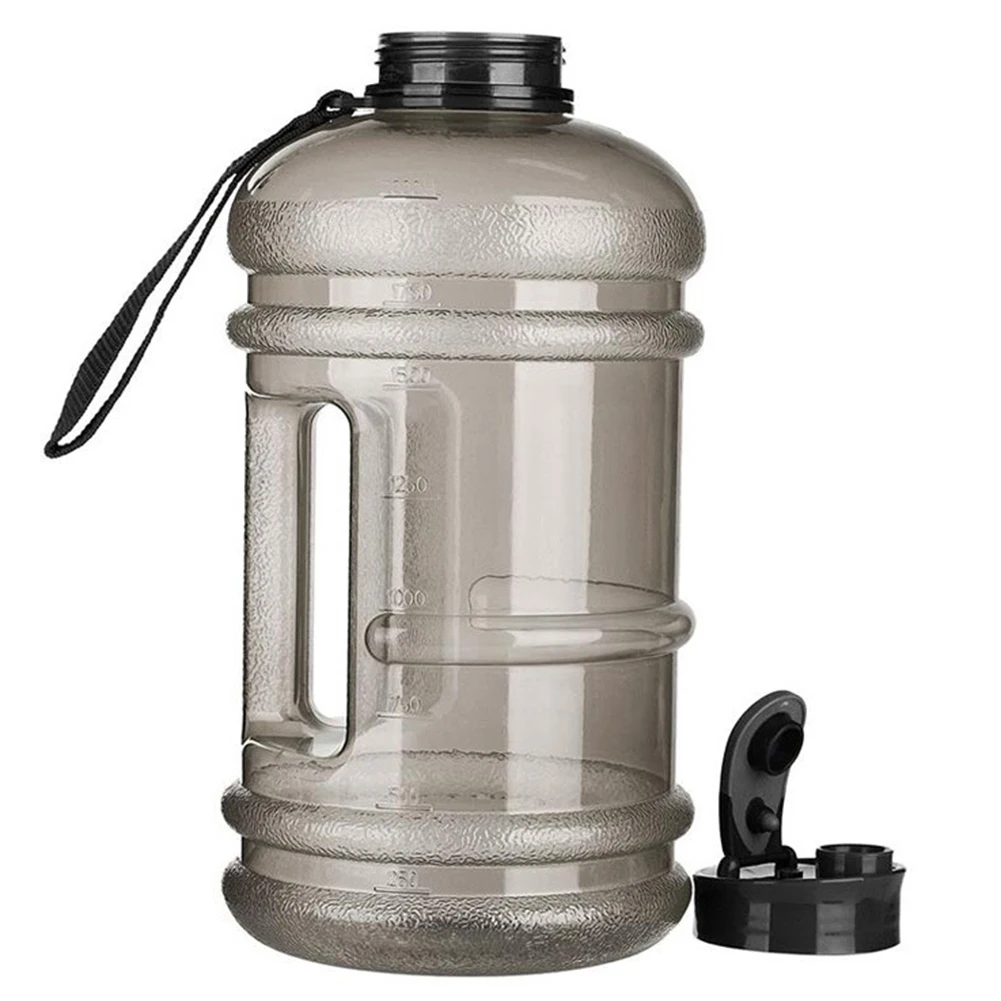2.2L большая вместительность Портативный Открытый путешествия свободная вода BPA бутылка рукоятка тренажерный зал фитнес Чайник походный чайник - Цвет: Черный