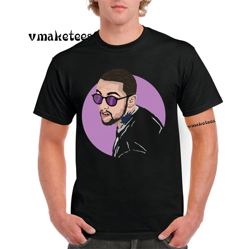 

Print Mac Miller R.I.P Rap Hip Hop Music Band T-shirt Short sleeve O-Neck T shirt For Men GMT4526S
