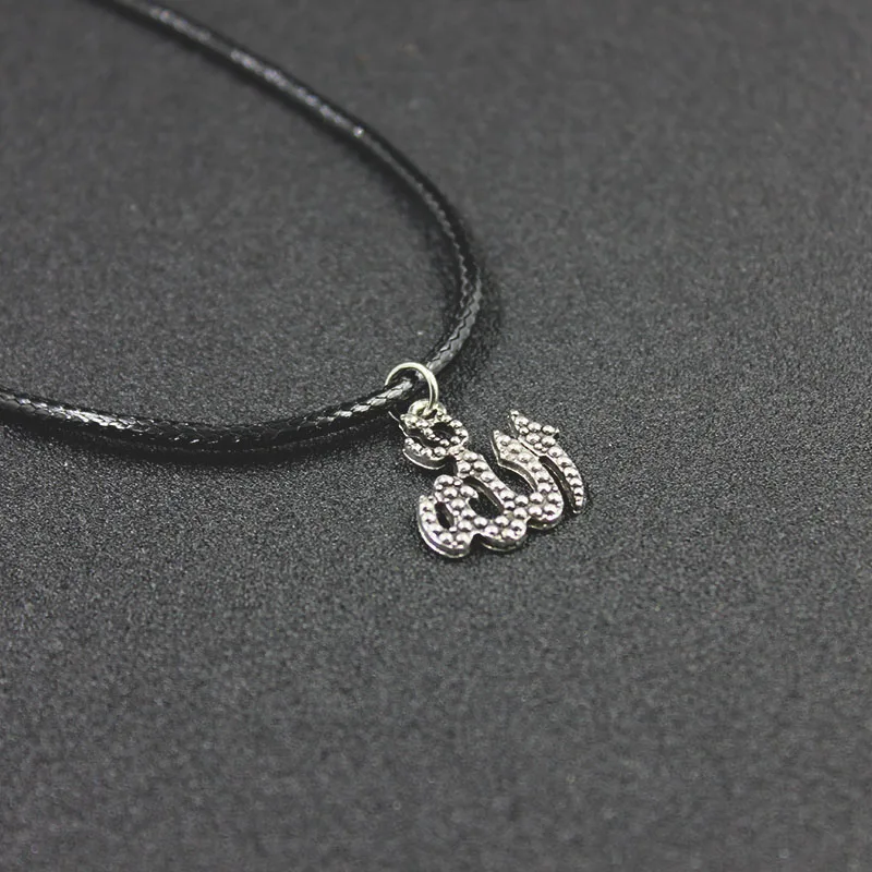 

Fashion Allah Muslim Necklace sliver Plated Pendant & Necklaces Trendy Link Chain For Women and Men HJXL1028