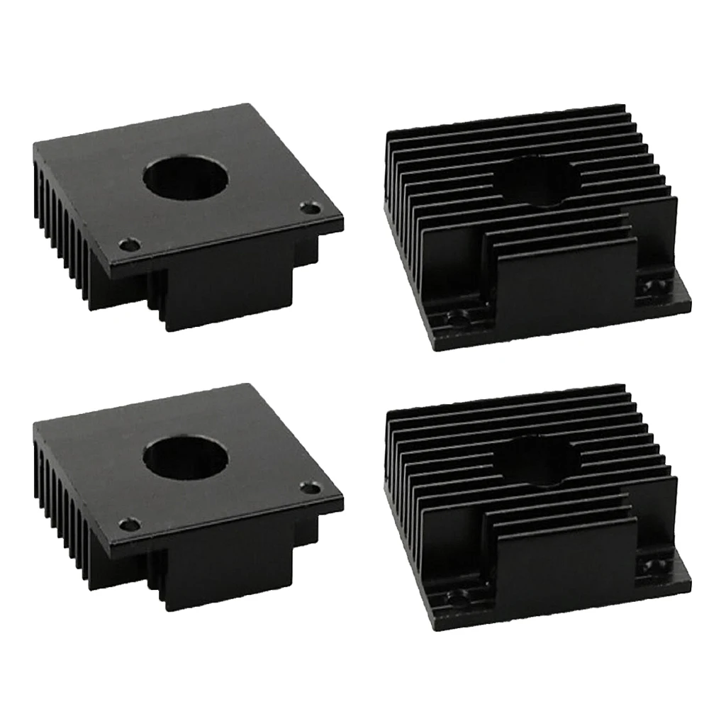 Magideal 2Pcs Extruder Heat Sink 40*40*11mm Black for 3D Printer MK7 MK8