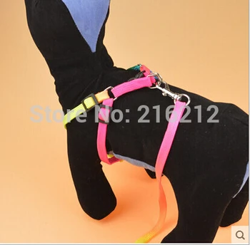 

Colorful Adjustable Rope Pet Dog Puppy Cat Lead Leash Harness Walking Chest Strap