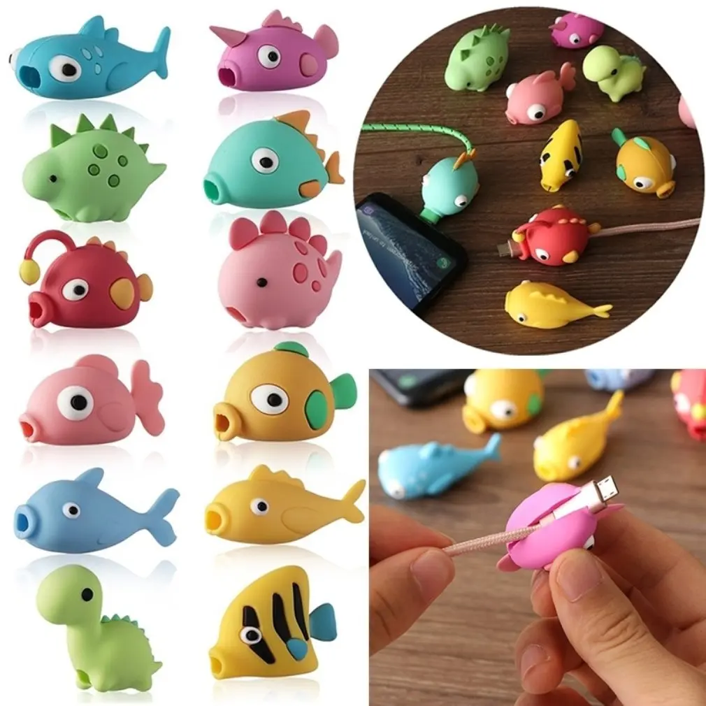 Cute Animal Cable Protector For Iphone Charger Cable Cord Wire Cartoon