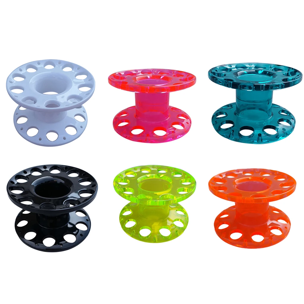 

MagiDeal Plastic Scuba Diving Finger Tech Spool Wreck Dive Reel Guide Line Blank Spool Underwater Snorkeling Equipment