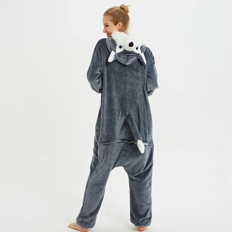 Кигуруми Единорог пижамы onesie для женщин Стич зимняя Фланелевая Пижама для взрослых Единорог пижамы в целом пара пижамы унисекс