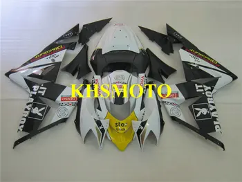 

Injection mold Fairing Kit for KAWASAKI Ninja ZX10R 04 05 ZX 10R 2004 2005 zx 10r ABS White black Fairings set+7gifts KY26