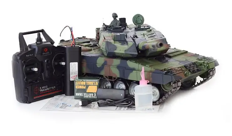 2 4 ГГц масштаб 1/16 дистанционное управление немецкий Леопард 2A6 Танк RC страйкбол