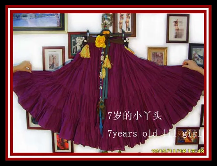 

Для детей возрастом от 4 Многоуровневое 18 метров Ats Цыганский родовой живота юбка для танцев EH30