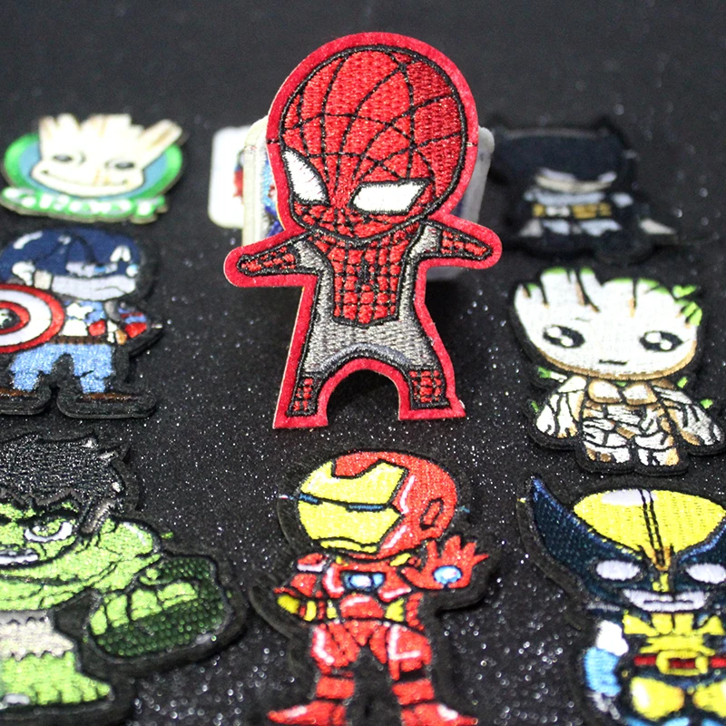 Pulaqi The Avengers Patch On Clothes Embroidered Patches For Clothing Groot Iron On Patches Custom Patch AppliqueIron On Patch F