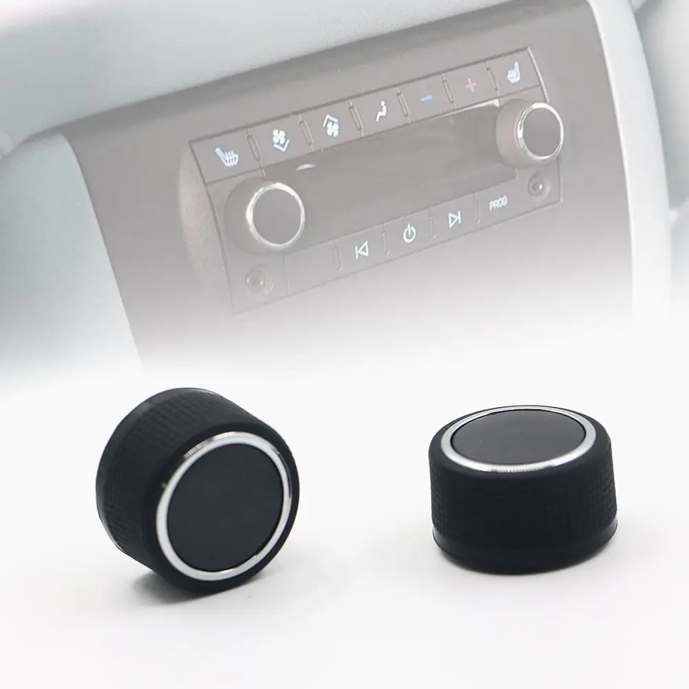 2 Pcs Replacement Rear Radio Audio Volume Control Knob for 07 13