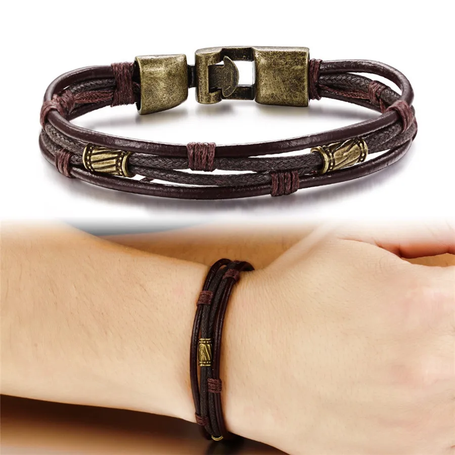 OPK-Fashion-Multi-Layer-Genuine-Leather-Man-Bracelets-Casual-Sporty-Easy-Alloy-Hook-Link-Chain-Men (1)