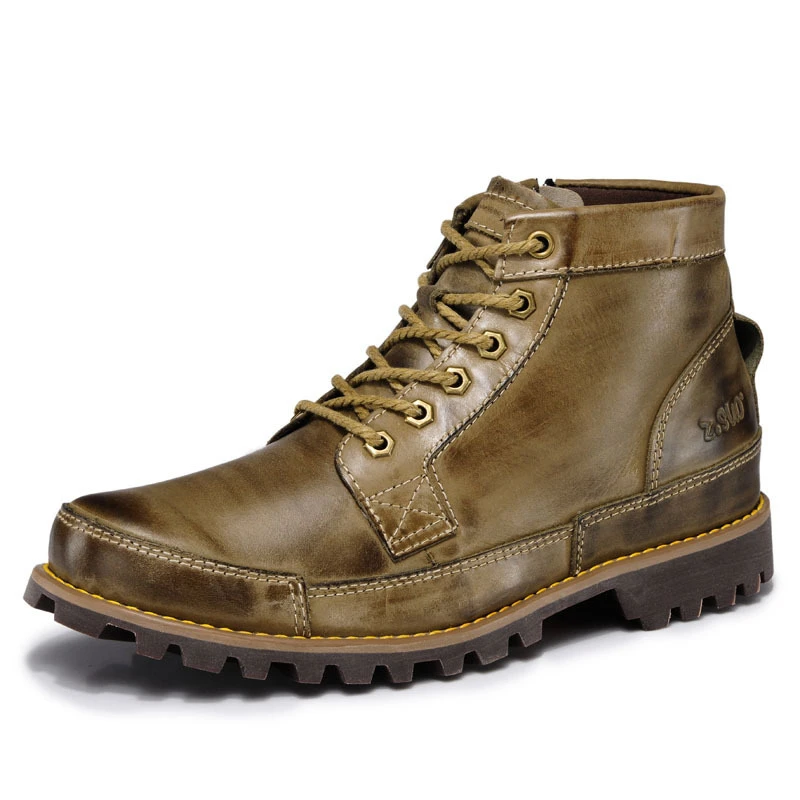 Buy Z.Suo High Quality Men Boots Genuine Leather Ankle