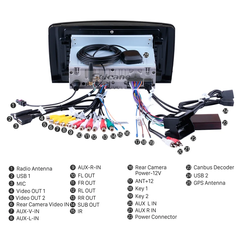 Flash Deal Seicane 9 Inch OEM Android 8.0 Car Multimedia Player For 2006 2007 2008-2013 Mercedes Benz R Class W251 R280 R300 R320 R350 R63 3
