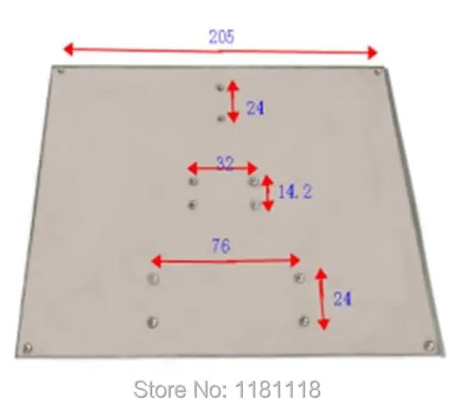 3D     ˷̴ ÷Ʈ,   MK2B/MK2A,Reprap, Mendel,Prusa I3, 220x220