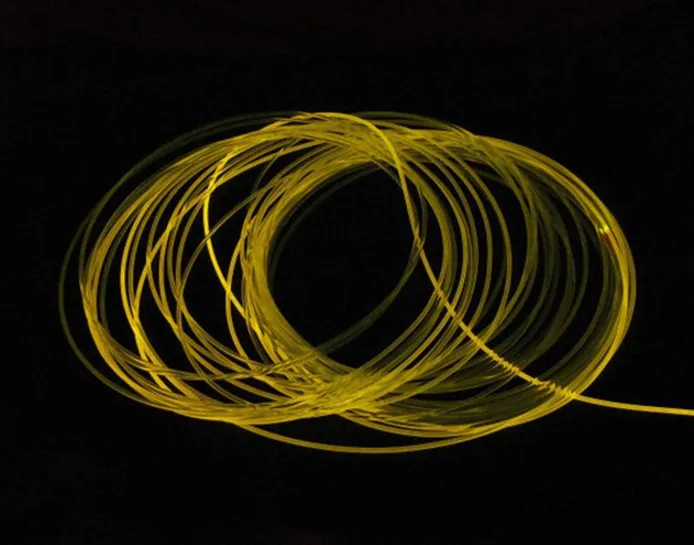 

10mX High quality side glow PMMA fiber optic cable transparent solid core optic cable diameter 1.5mm free shipping