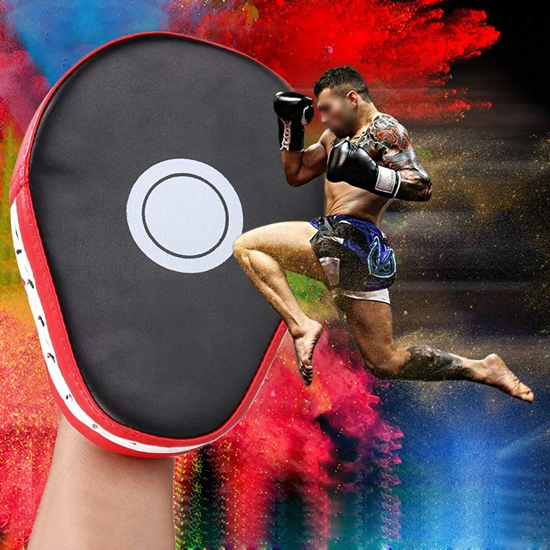 Boxer Target MMA Boxing Mitt Focus Punch Pad Training Glove Karate Muay Thai Kick Fitness Body Building Sanda Straight Baffle (7)