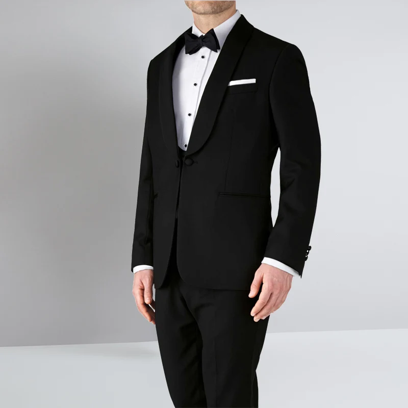2018 Trajes De Boda Para Hombres Negro Chal Solapa Hombres Trajes Para El Matrimonio Guapo Novio Esmoquin Mejor Hombres Traje De Esposo 3 Piezas Aliexpress