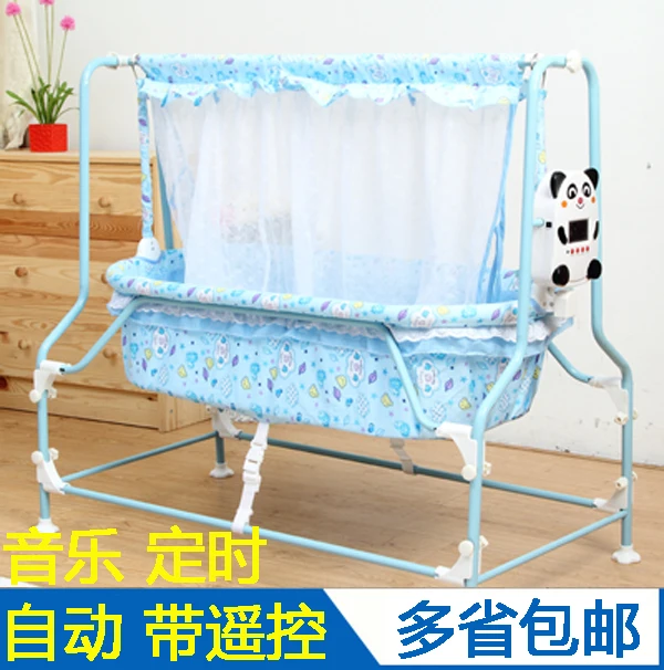

Multifunctional Baby Full Electric Cradle Bed Hammock Fully Automatic For Intelligent Swing Preschool Crib Band Mosquito Net