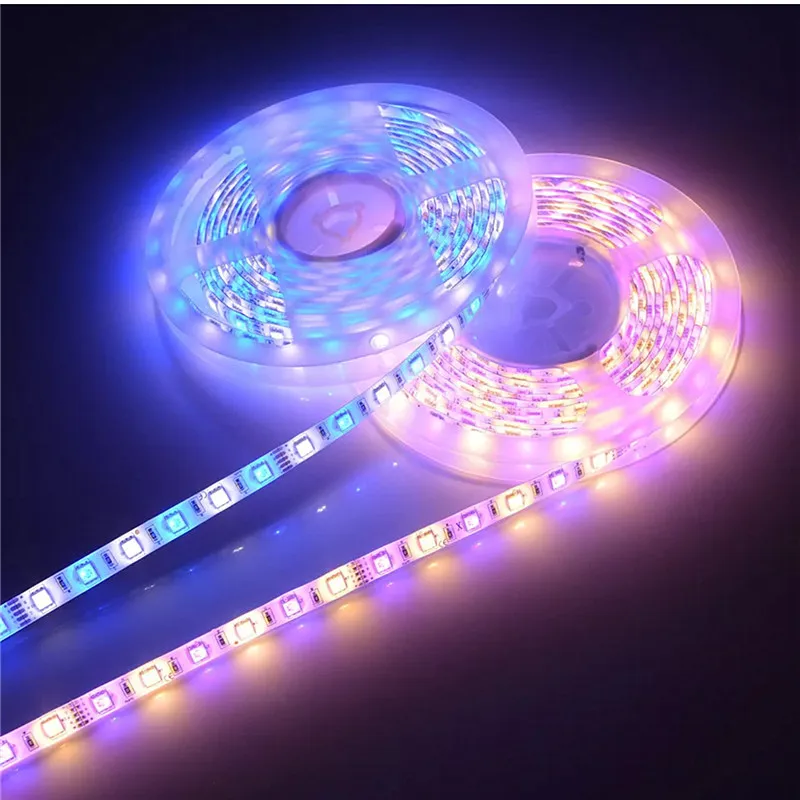 SMD 5050 RGB Светодиодная лента IP30 Водонепроницаемая DC 12V 5M 300LED RGBW RGBWW светодиодная