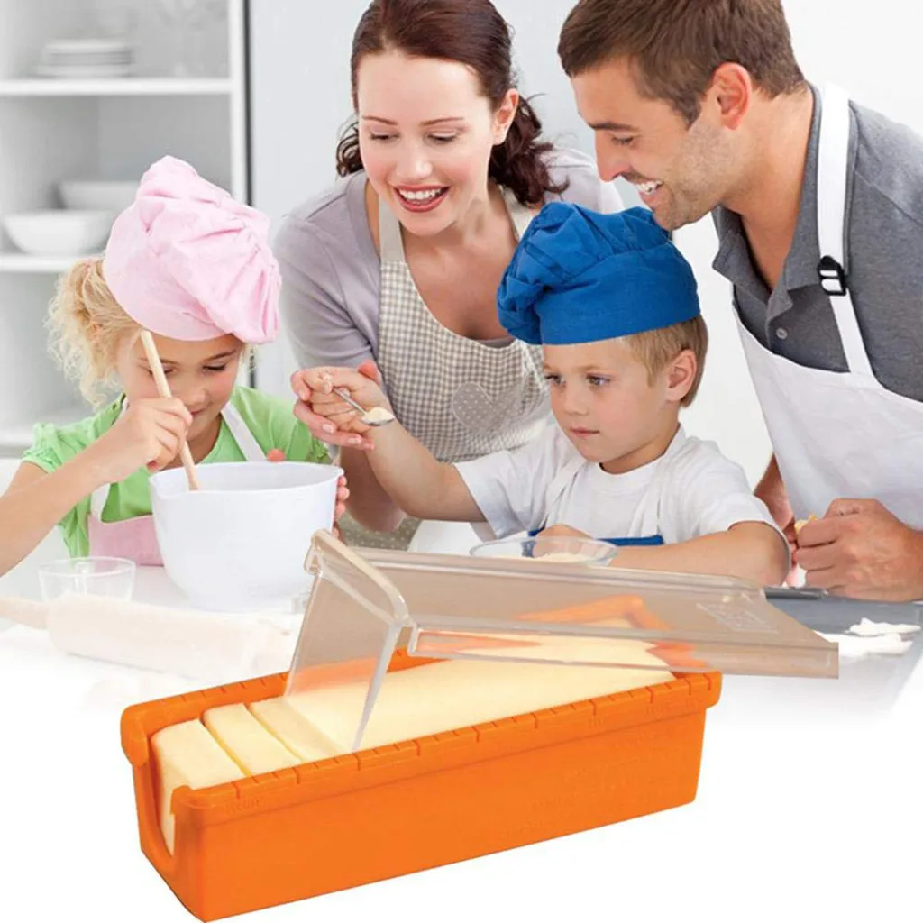 

2018 new butter cutter storage container measure for bread cakes baking tool