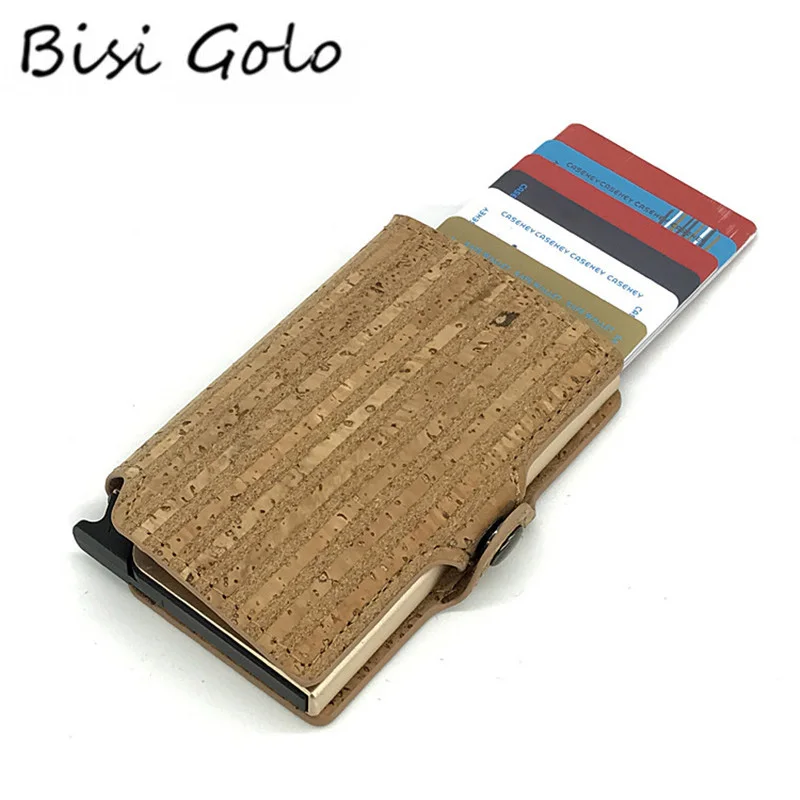 BISI GORO пластиковый держатель для карт женщин и мужчин RFID кошельки 2020 новые