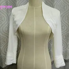 Кружевное болеро с длинными рукавами, шаль и накидка из шифона, белый цвет, цвет слоновой кости, свадебное болеро