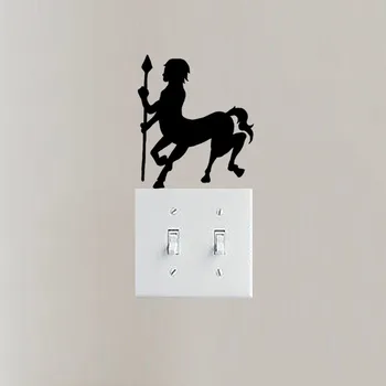 

WANGZHIMING new cartoon DIY 3d wall stickers for kids rooms Centaur Spear for wall stickers bedroom home decor living room