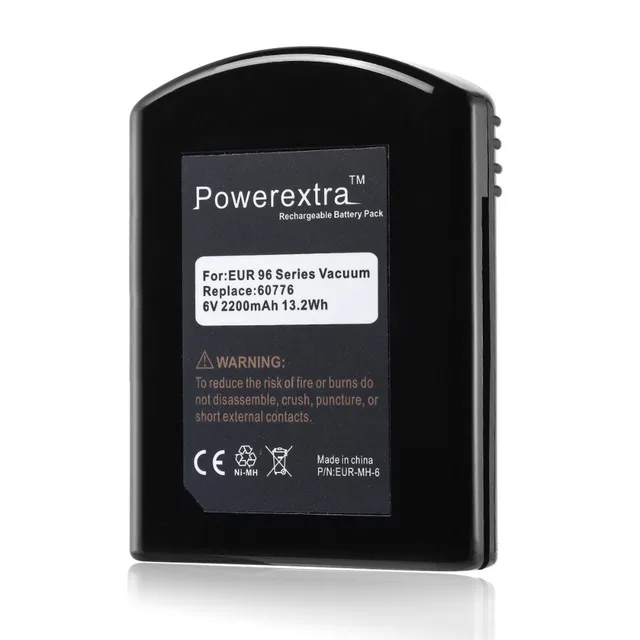 Powerextra 2200mAh 6v NI MH Replacement Battery For Eureka Vacuum Cleaner 60776 39150 96 Series