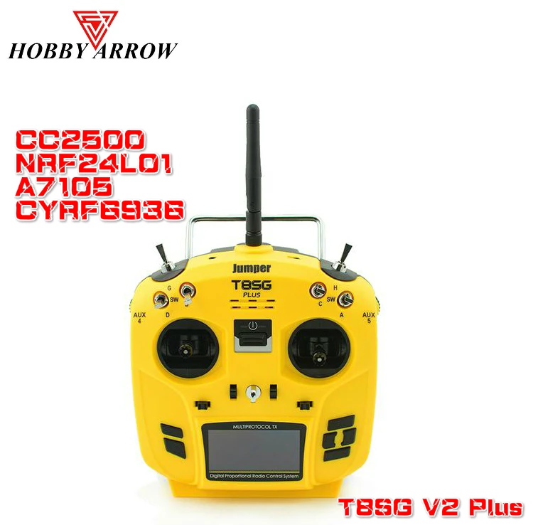 

Jumper T8SG V2 Plus Hall Gimbal 12CH Multi-Protocol Deviation CC2500 NRF24L01 A7105 CYRF6936 OLED Transmitter for FLYSKY FRSKY