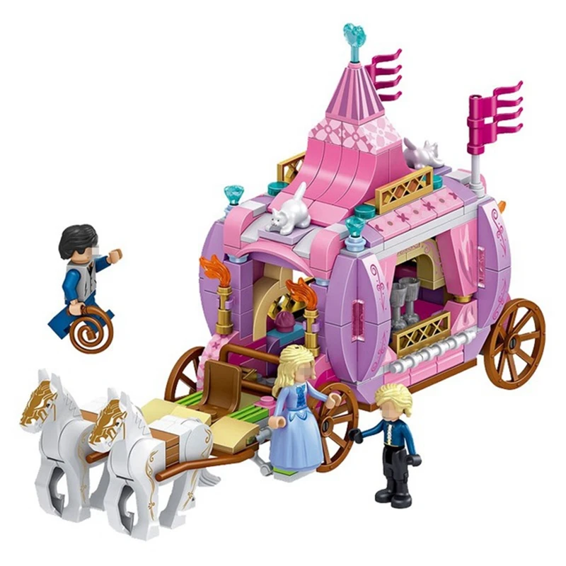 

Legoing Friends QL1104 The Princess Royal Carriage Building Blocks Educational Toys For Children For Girls