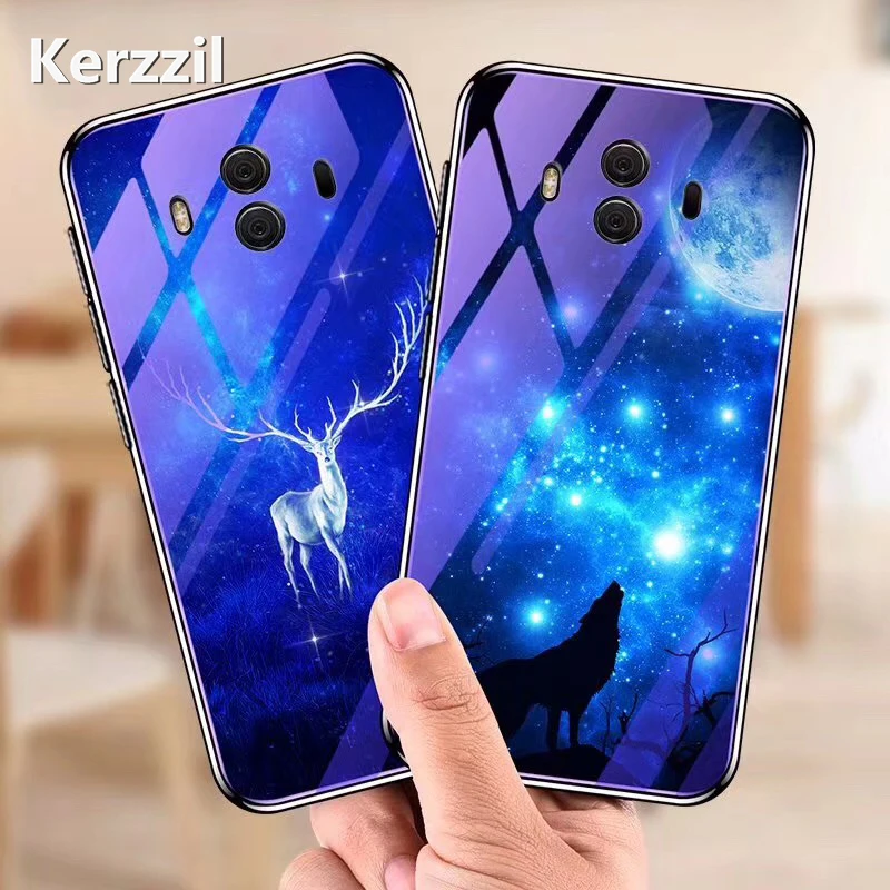 Чехол Kerzzil с мультяшным волком и оленем для Huawei P20 P8 P9 Lite 2017 Mini P smart Nova 2i 2s Mate 9 10 Pro