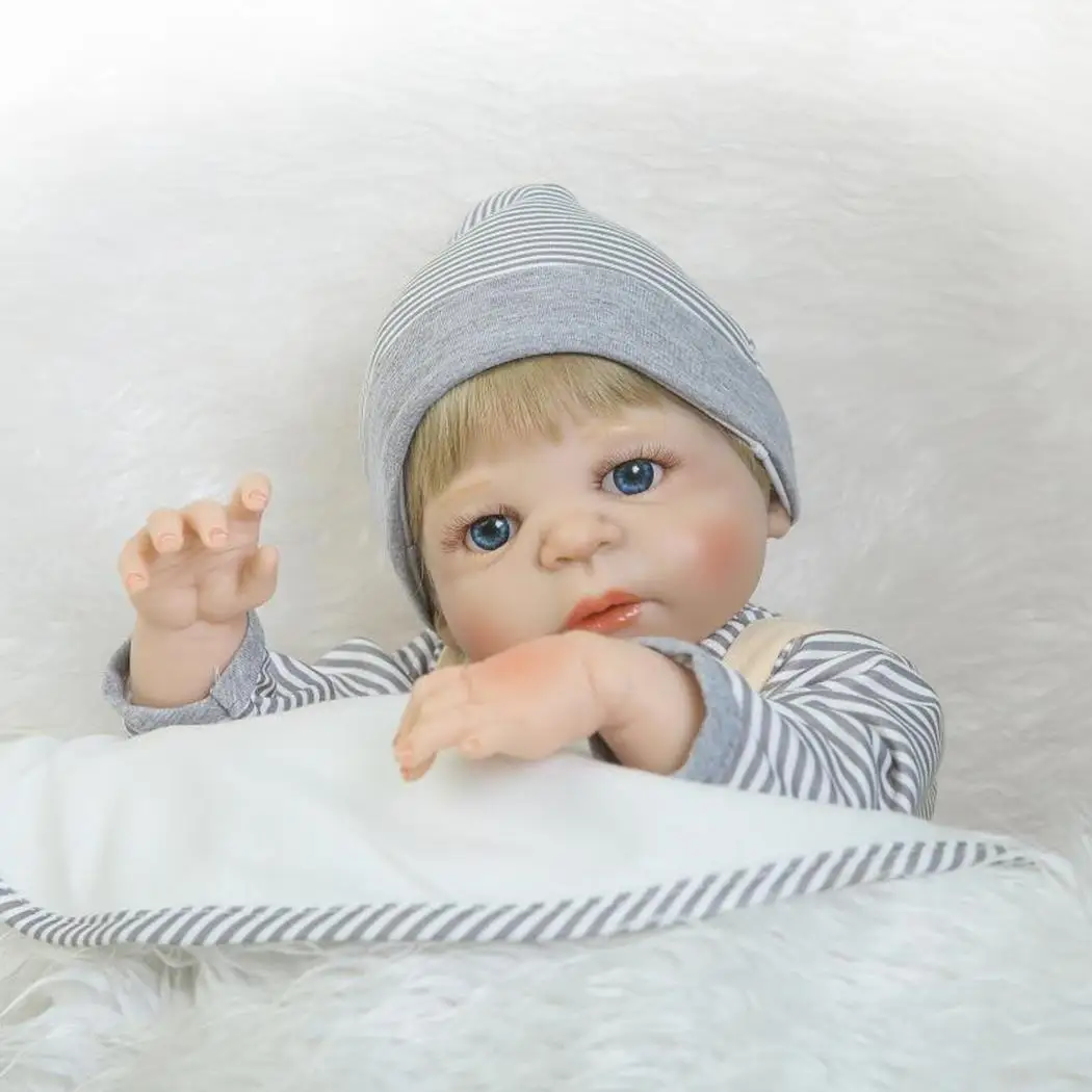 Детская Мягкая силиконовая Реалистичная одежда с открытыми глазами Reborn Baby от 2 до 4 лет Кукла Коллекционные, подарок, Playmate