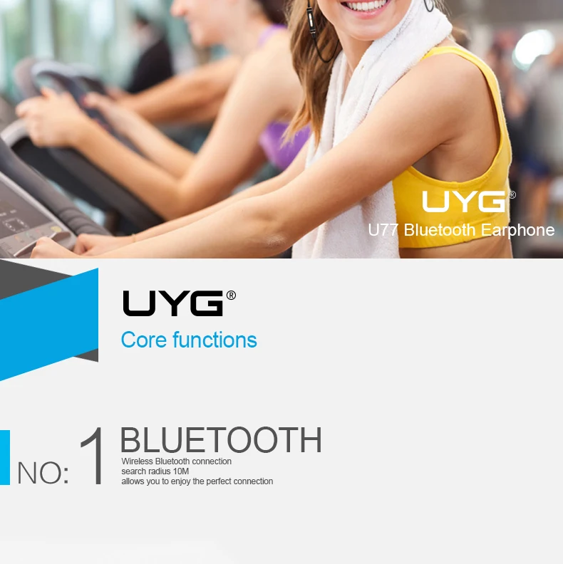 UYG наушники с громкой связью, Bluetooth, беспроводные наушники, Bluetooth спортивные наушники, музыкальные наушники, магнитная гарнитура