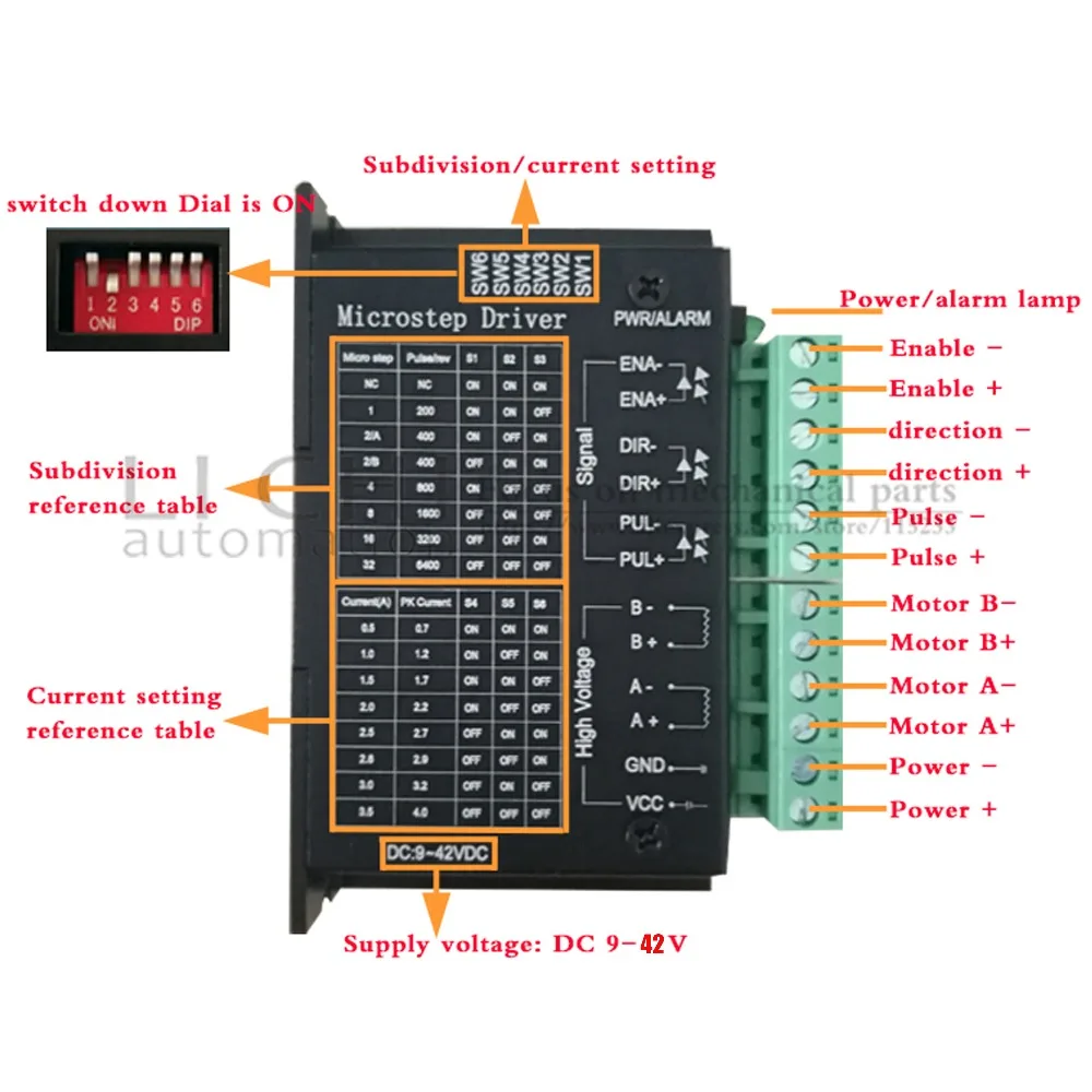 17HS3401-S Nema 17 шаговый двигатель 42 двигатель 1.3A с TB6600 шаговый двигатель драйвер NEMA17 23 ЧПУ лазер и 3D принтер