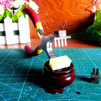 

DIY Handmade leather tool DIY method of cutting embedded silent method embedded 4MM L punch pliers leather art leather tool