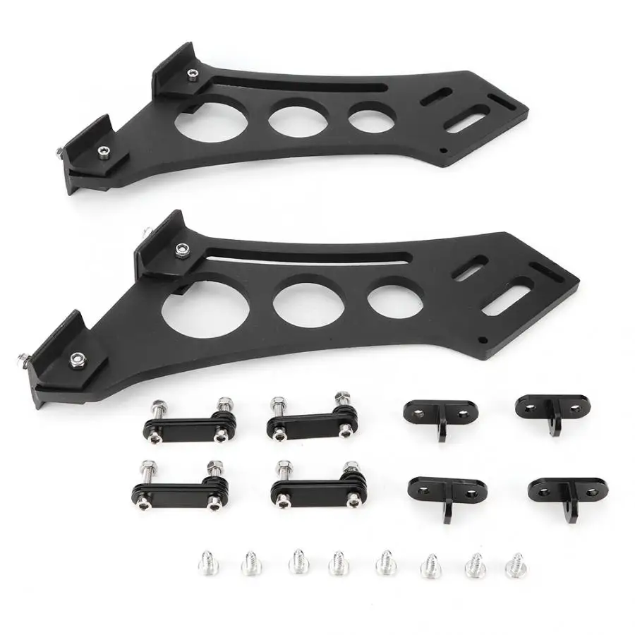 

10" Universal Car CNC Aluminum Alloy Rear Wing Trunk Racing Tail Spoiler Legs Mount Brackets CNC Aluminium alloy