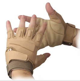 Weimostar Guantes Deportivos горный велосипед фитнес перчатки с обрезанными пальцами тренажерный зал Спорт Велоспорт перчатки - Цвет: Brown