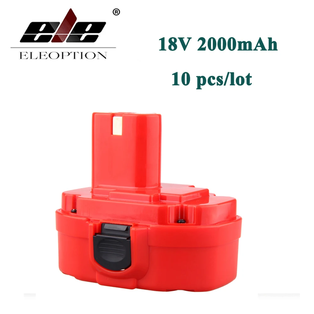 

10PCS Wholesale 18V 2.0AH 2000mAh Ni-CD Rechargeable Power Tool Battery for MAKITA 1822 192826-5 192827-3 PA18 18 Volt