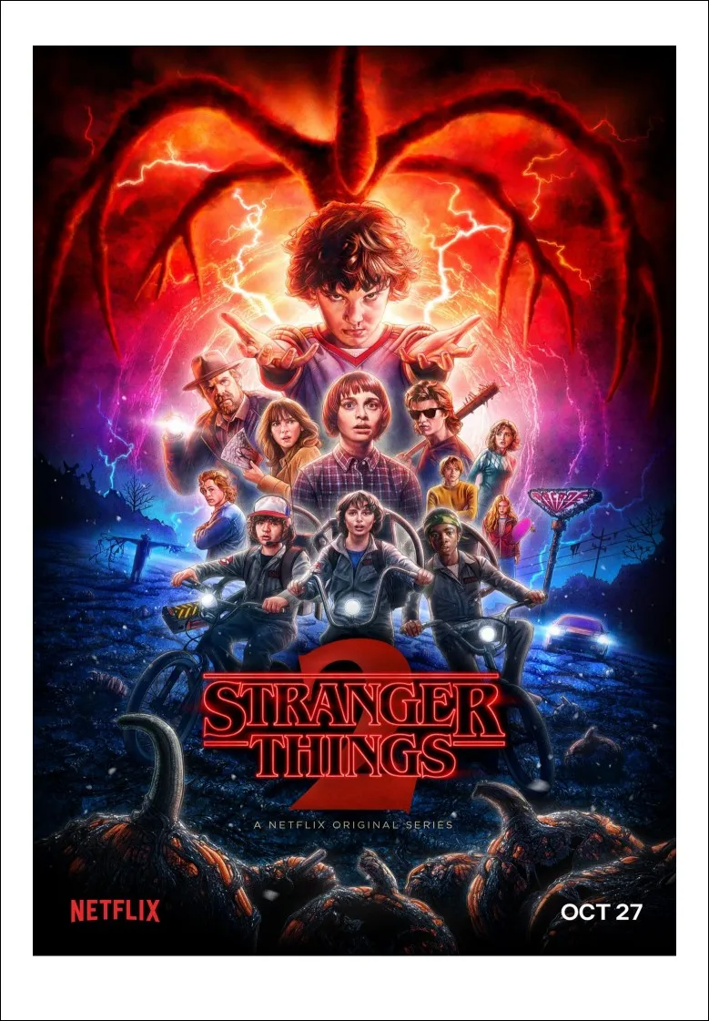 Белая фотобумага с hd принтом пленка stranger things картина для украшения спальни