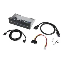 4 порта USB3.0+ 2 порта USB2.0 настольная Передняя панель оптические приводы расширение отсека для компьютерного корпуса 5,25 дюймов CD-ROM