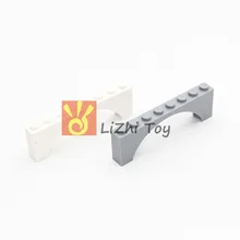 Moc Bricks 16577 Baksteen Boog 1X8X2 Verhoogd Boog Diy Enlighten Blok Bakstenen Compatibel Met Assembleert Deeltjes