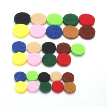

20PCS/lot Oil Pad Colorful Felt Pads for 30mm 22mm 18mm 15mm Perfume Locket Essential Oil Diffuser Locket Accessories 8379