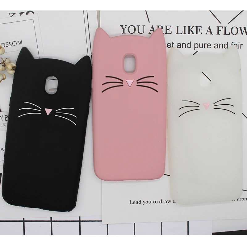 3d Cute Case For Samsung Galaxy J3 17 Cover Silicon Beard Cat Cases Ferrum Cases