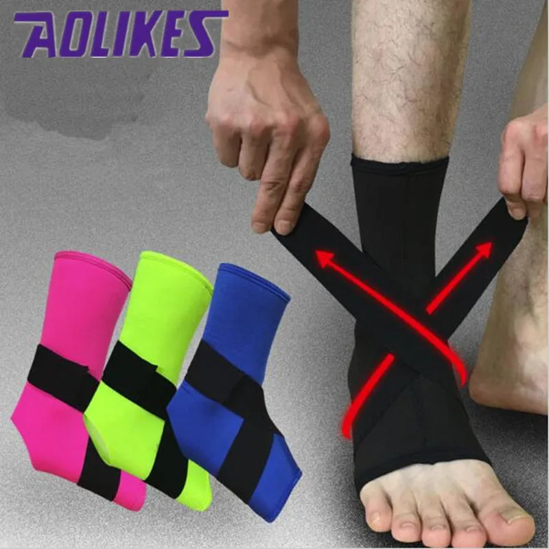 

1PCS Ankle Sprain Ankle Protection For Basketball 2017 New Sports Football Running Breathable Bandage Foot Wrist Ankle Support