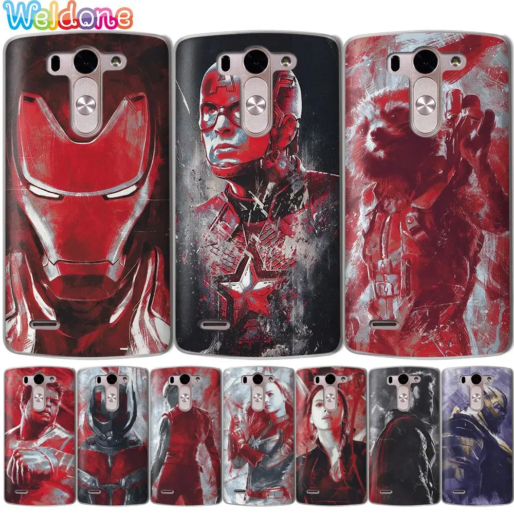 

Captain Marvel Avengers Phone Case For LG Q6 Q7 G6 G7 V30 XPower 2 3 K10 K8 2018 2017 K9 K11 K7 G4 Painted case Etui Cover capa