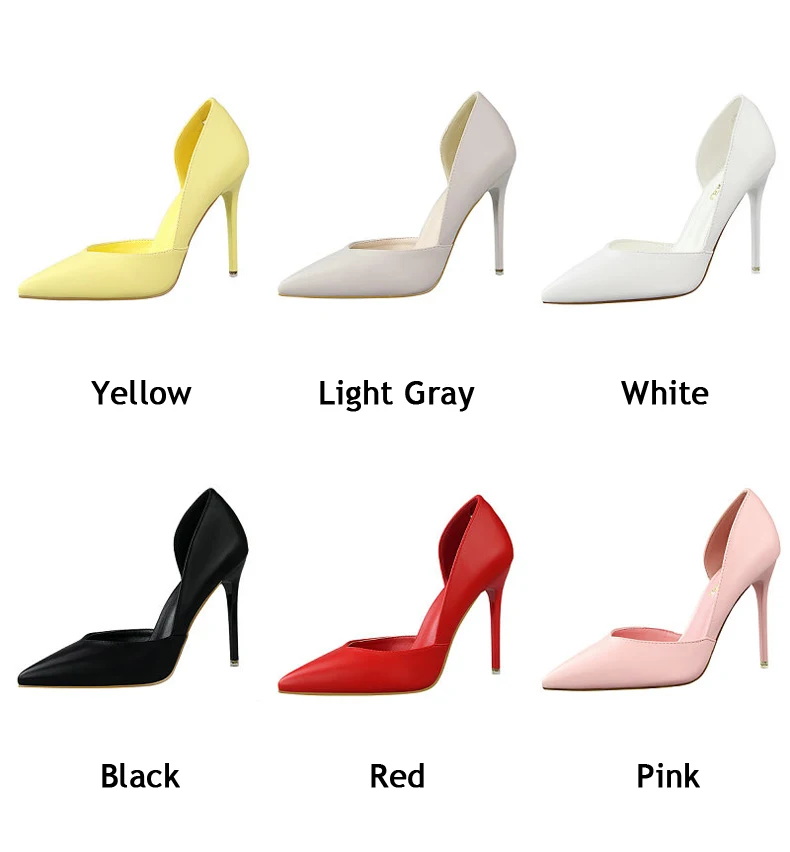 Women's Pumps Women High Heels Shoes' Slip-On Women High Heels Shoes Size 40 Pointed Toe 2018 Hot Women Pumps Shoes Party Office (9)