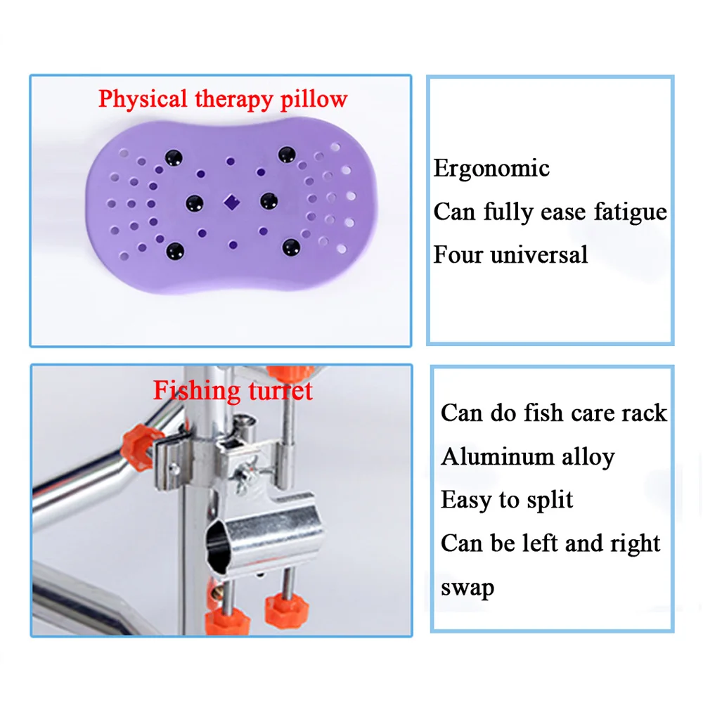 multifunctional fishing chair, fishing stool folding portable fishing chair recreational Aluminum Alloy