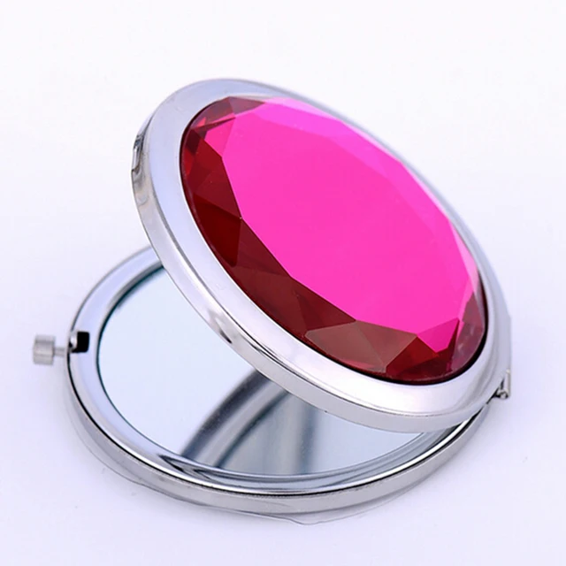 Women Pocket Mirror Portable Round Magnifying Mirror Makeup Mirror