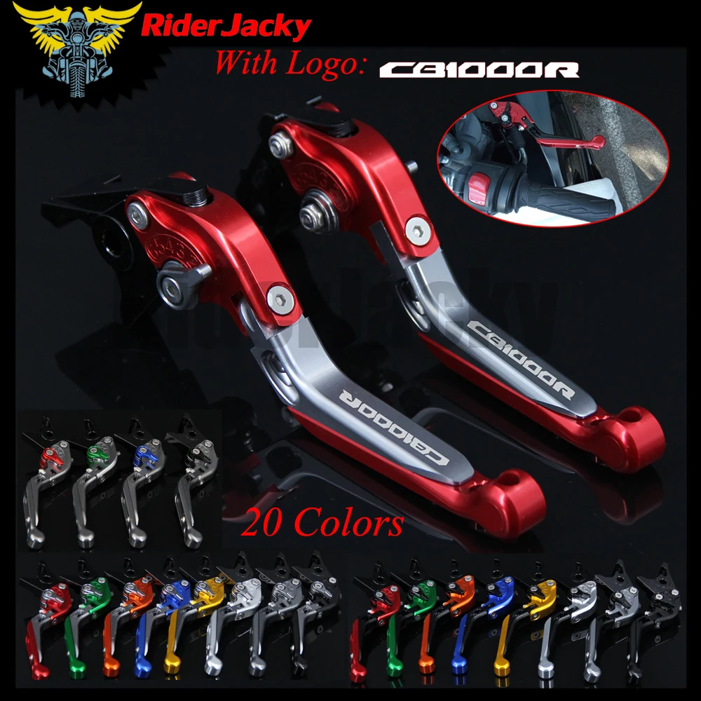 RiderJacky логотип &quotCB1000R&quot Мотоцикл с ЧПУ сцепные рычаги для Honda CB1000R 2008 2016 2015
