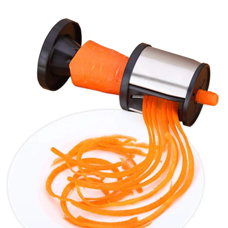 

Hand Held Spiralizer Vegetable Slicer Veggie Spiral Cutter Make Healthy Food Funnel Cutter